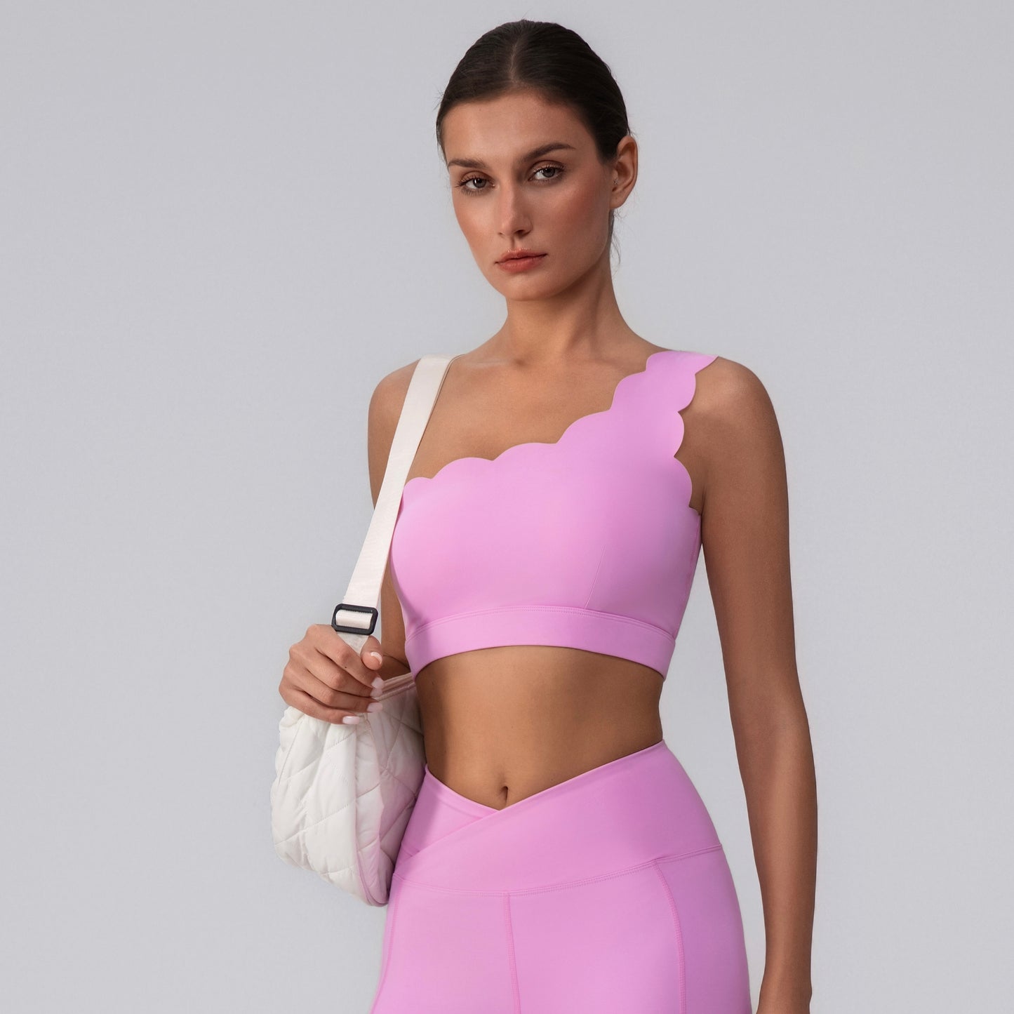 scalloped sports top