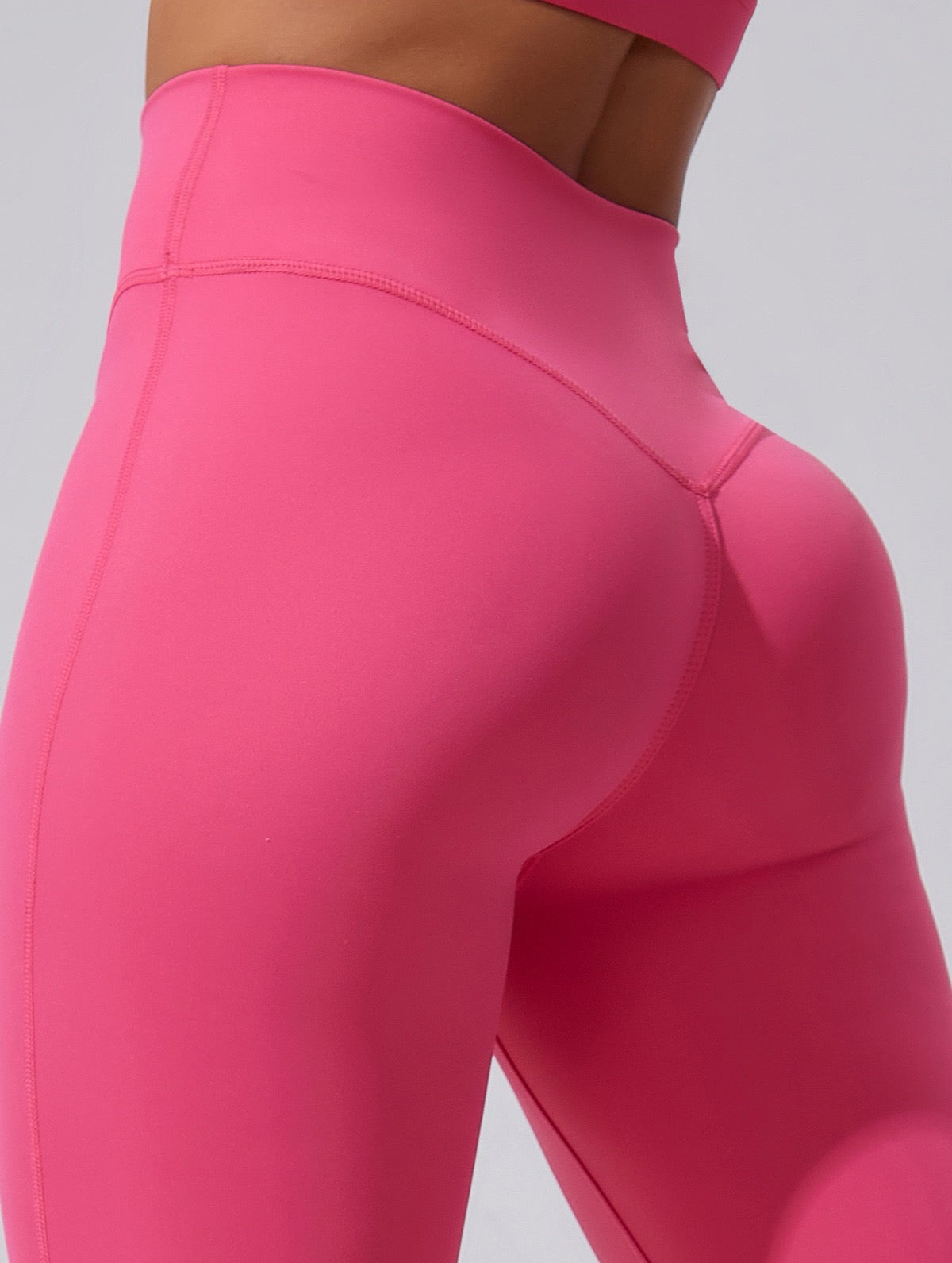 scrunch bum leggings pink