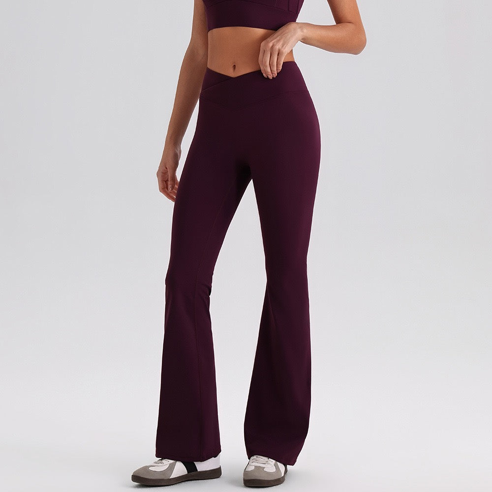 sculpting leggings with flare
