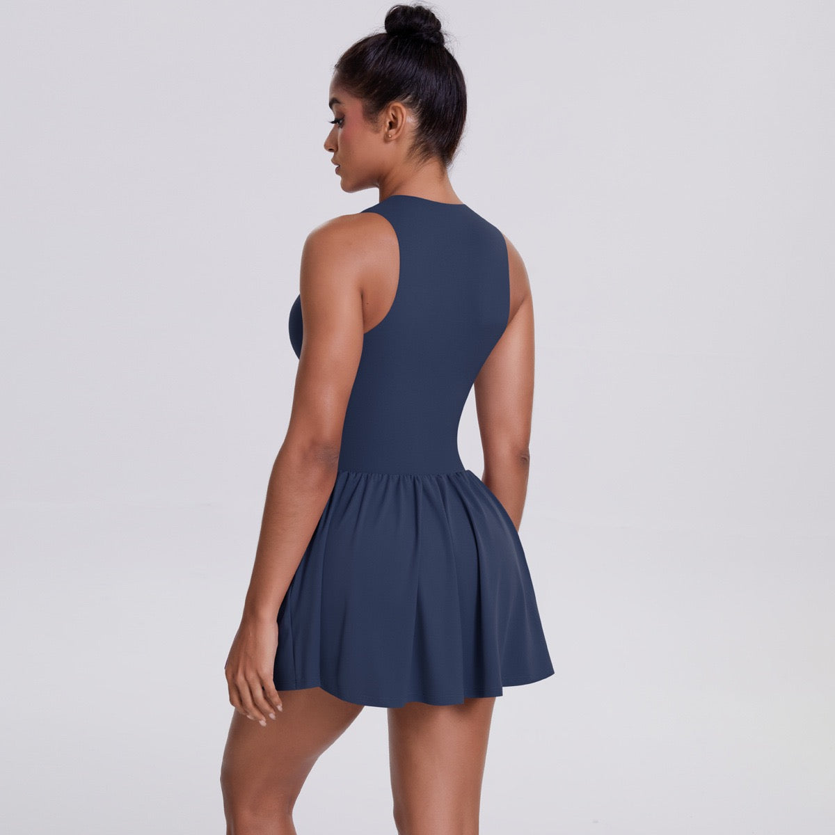 sporty tennis dress with shorts