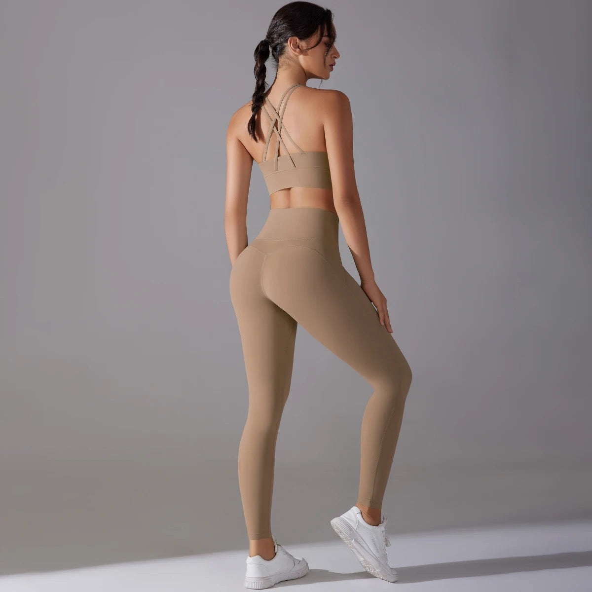 Women's Seamless 2-Piece Workout Set - Ivory