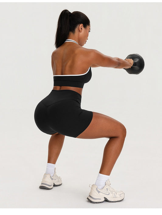 black gym shorts women