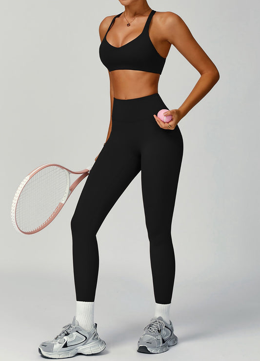 sustainable black leggings women