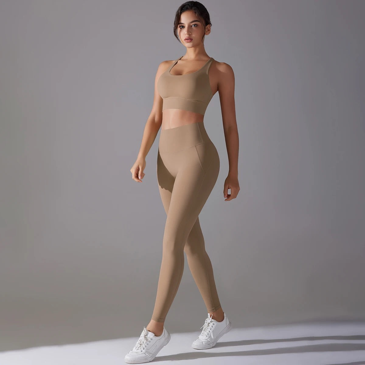 Women's Seamless 2-Piece Workout Set - Ivory