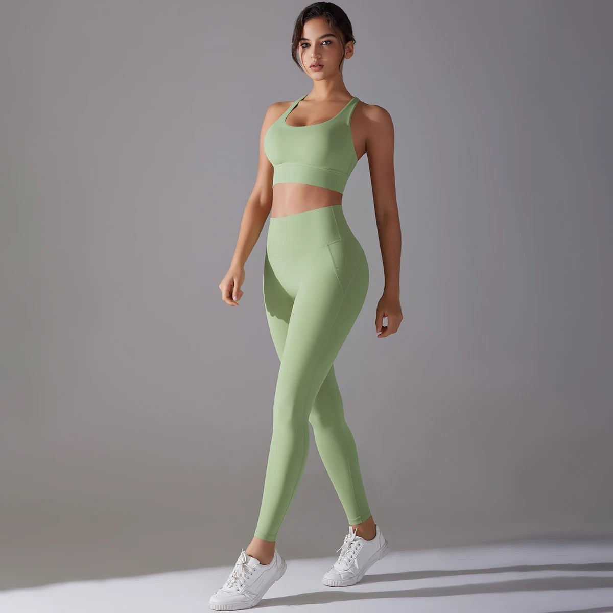 Women's Seamless 2-Piece Workout Set - Ivory
