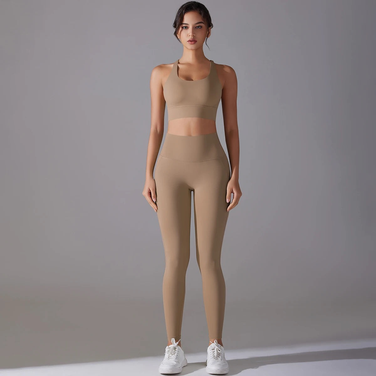 Women's Seamless 2-Piece Workout Set - Ivory