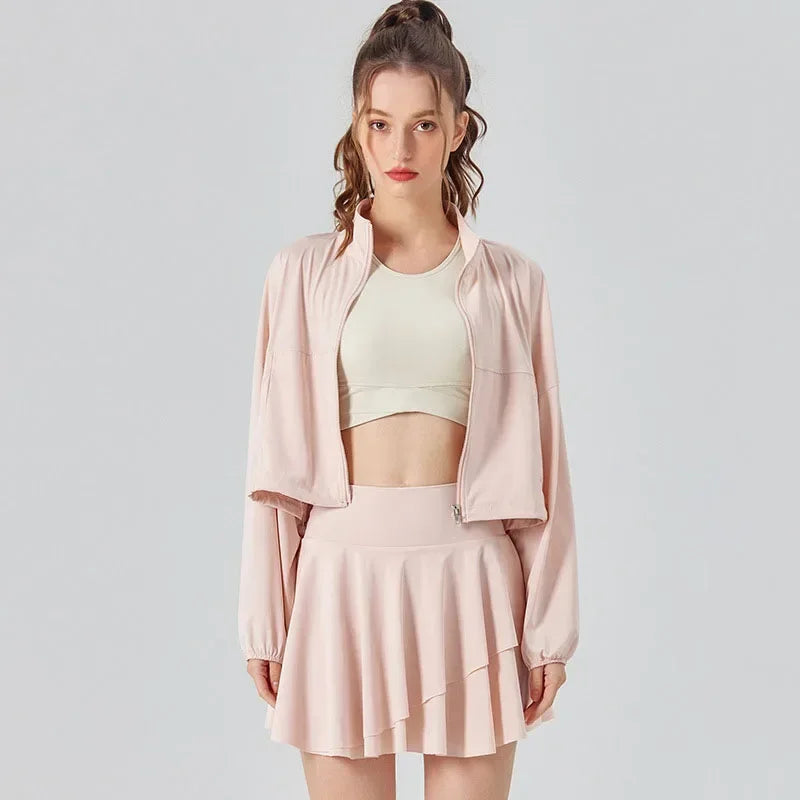 women's sports jacket pink