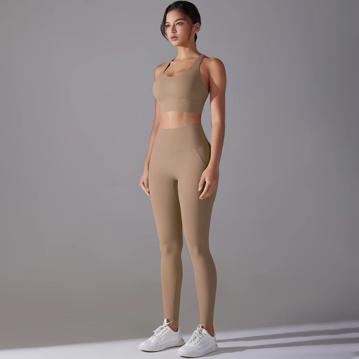 Women's Seamless 2-Piece Workout Set - Ivory