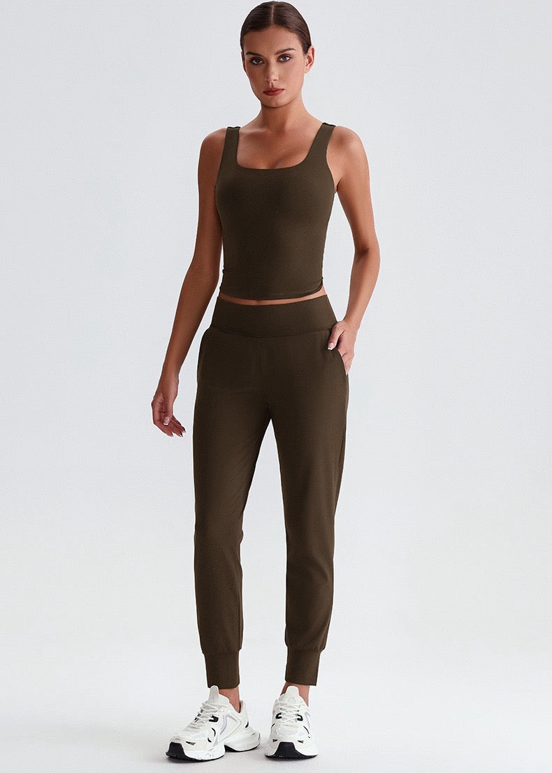 womens tank and joggers set
