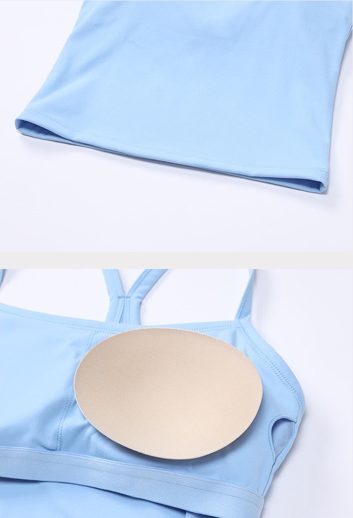 womens tank top with removable pads