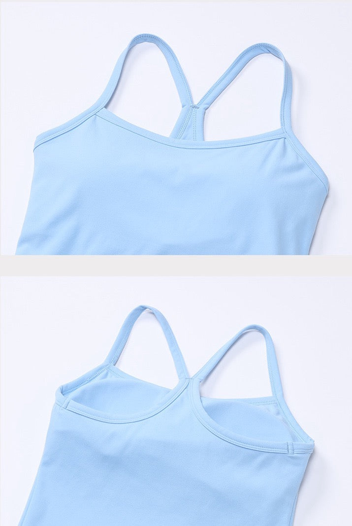 womens versatile activewear top in blue