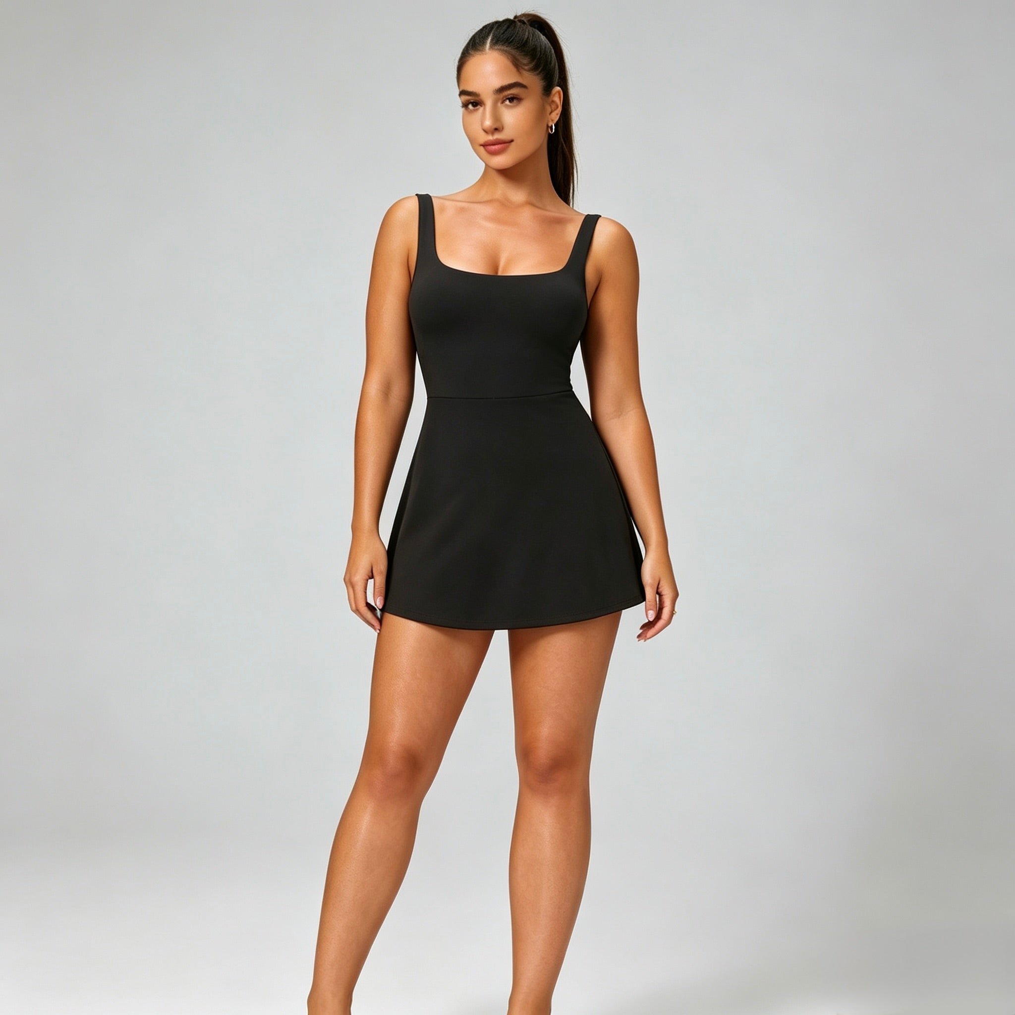 2-in-1 Athletic Dress with Built-In Pocket Shorts – H&H Activewear
