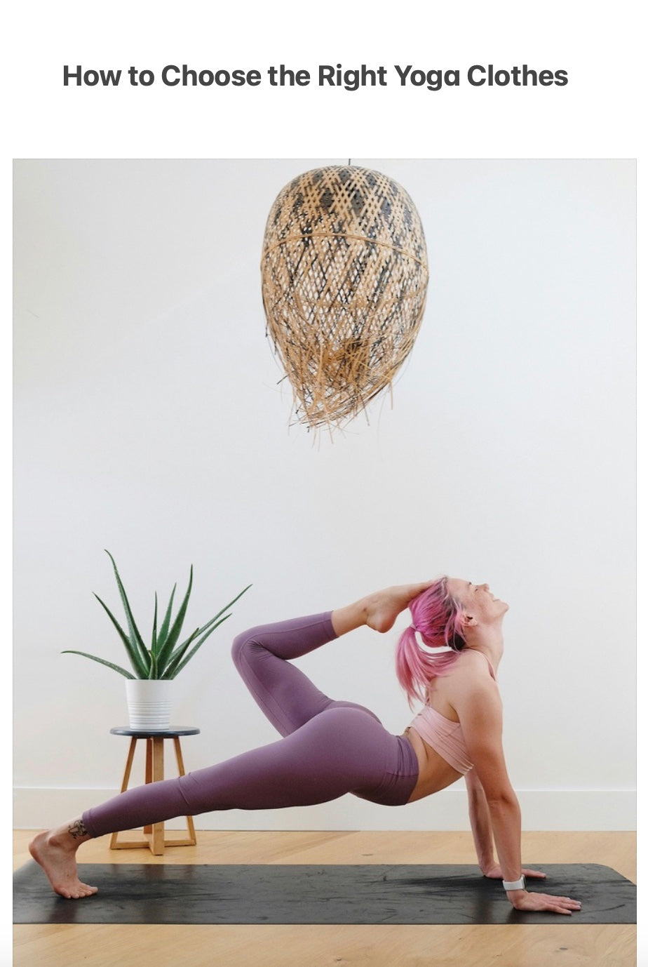 How to Choose the Right Yoga Clothes: Comfort Meets Functionality