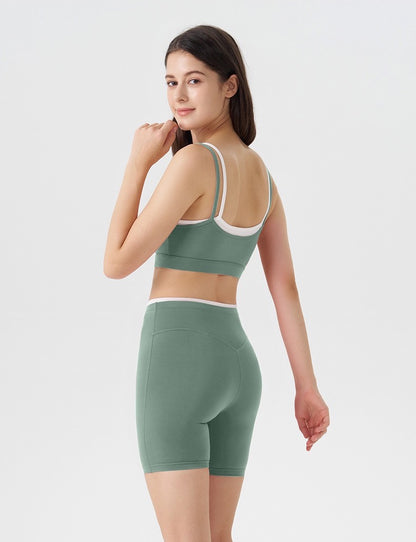2 piece workout set women green