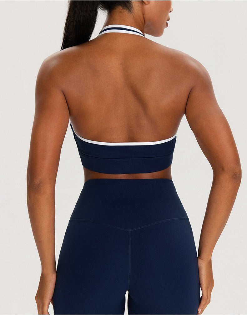 4 way stretch athletic set dark blue