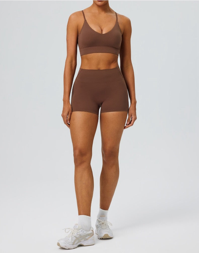 Biker shorts matching set for women