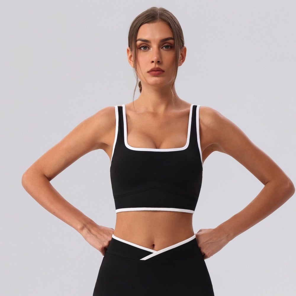 Black sports bra