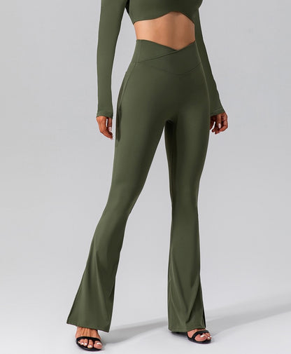 Bootcut yoga pants for women high waist