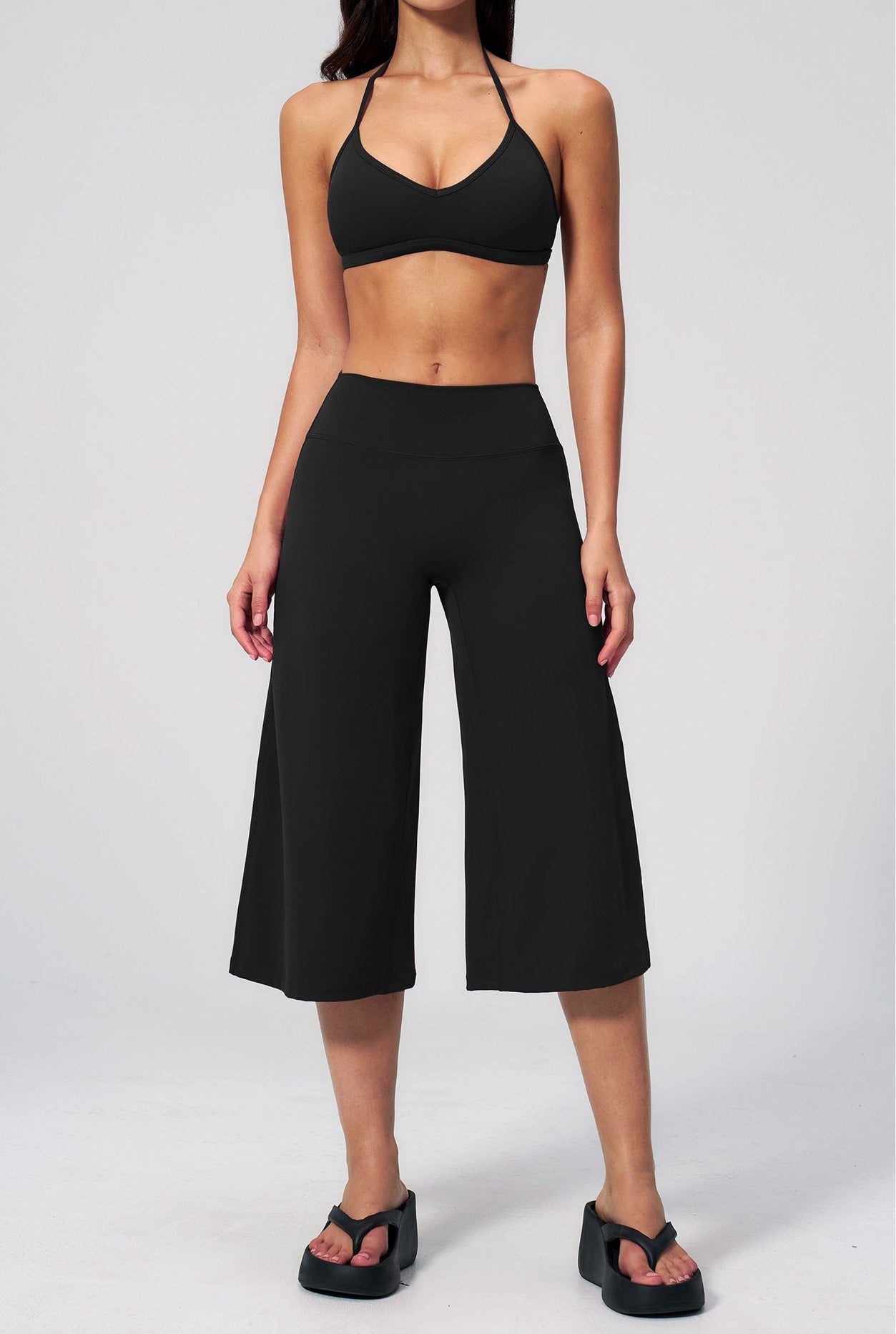 Cropped Wide Leg Pants women