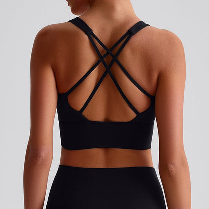 Crossback training bra for women