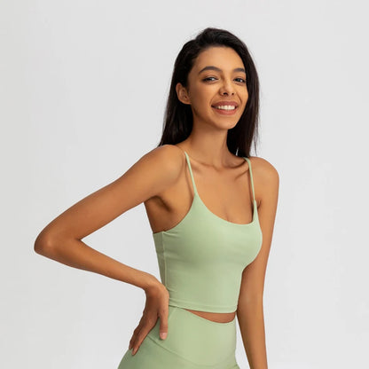 Women's Buttery Soft Yoga Tank Top with Spaghetti Straps