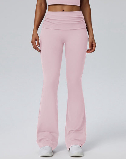 High-waisted workout leggings pink