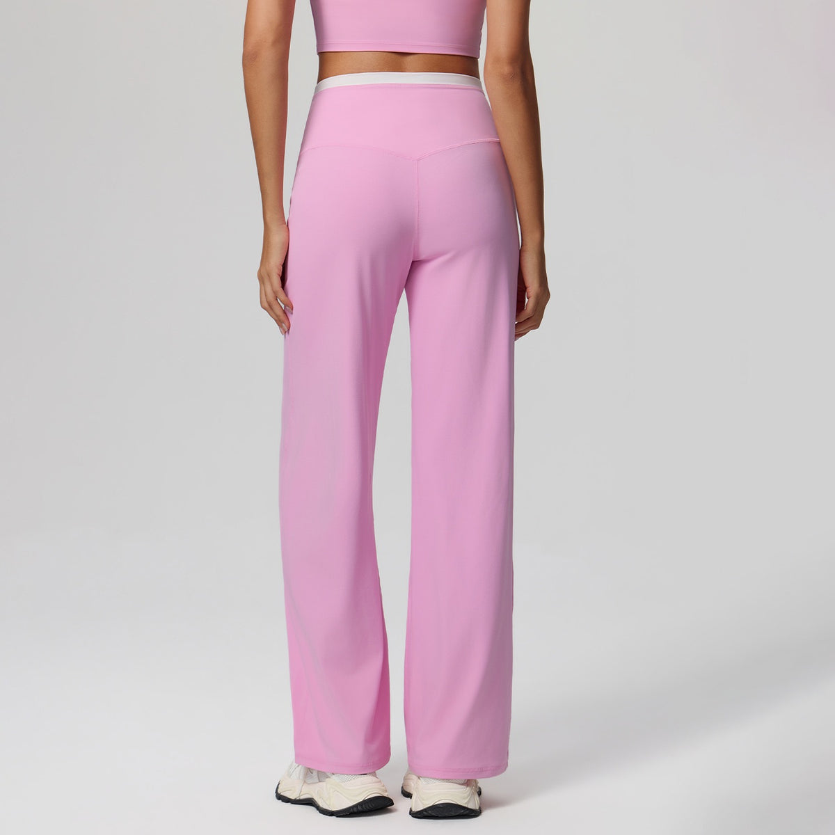High Rise Wide Leg Yoga Pants pink