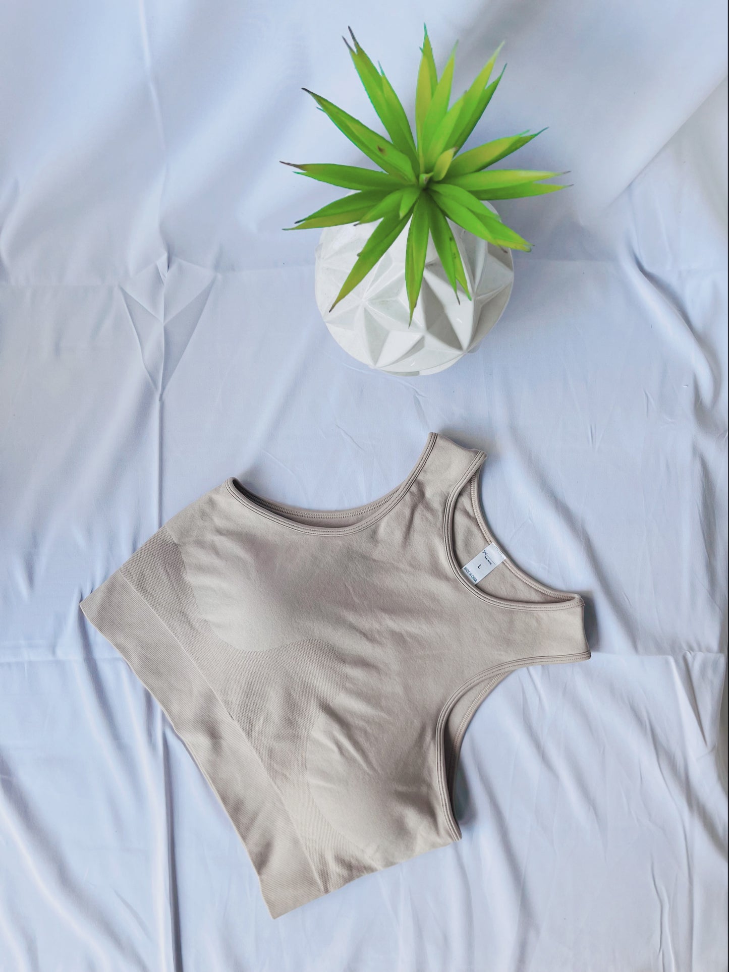 Seamless Crop Top with Removable Pads