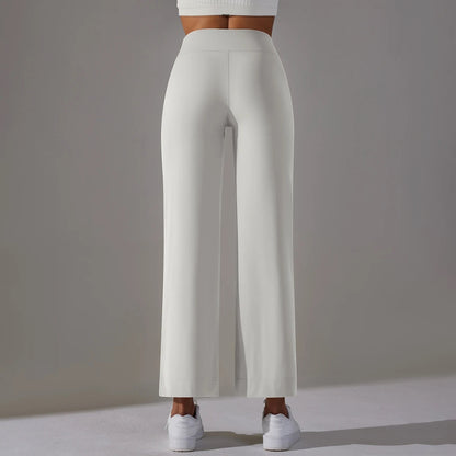 High Waist Wide Leg Athleisure Pants