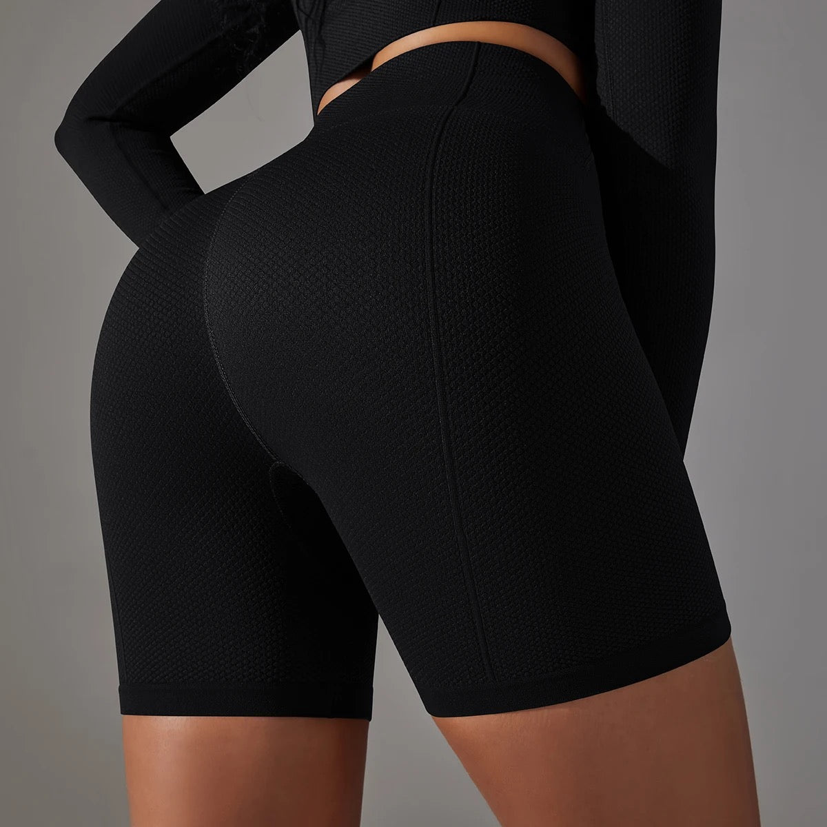 High-Waist Compression Seamless Shorts