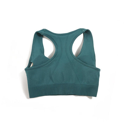 Seamless Racerback Sports Bra – Wine Color