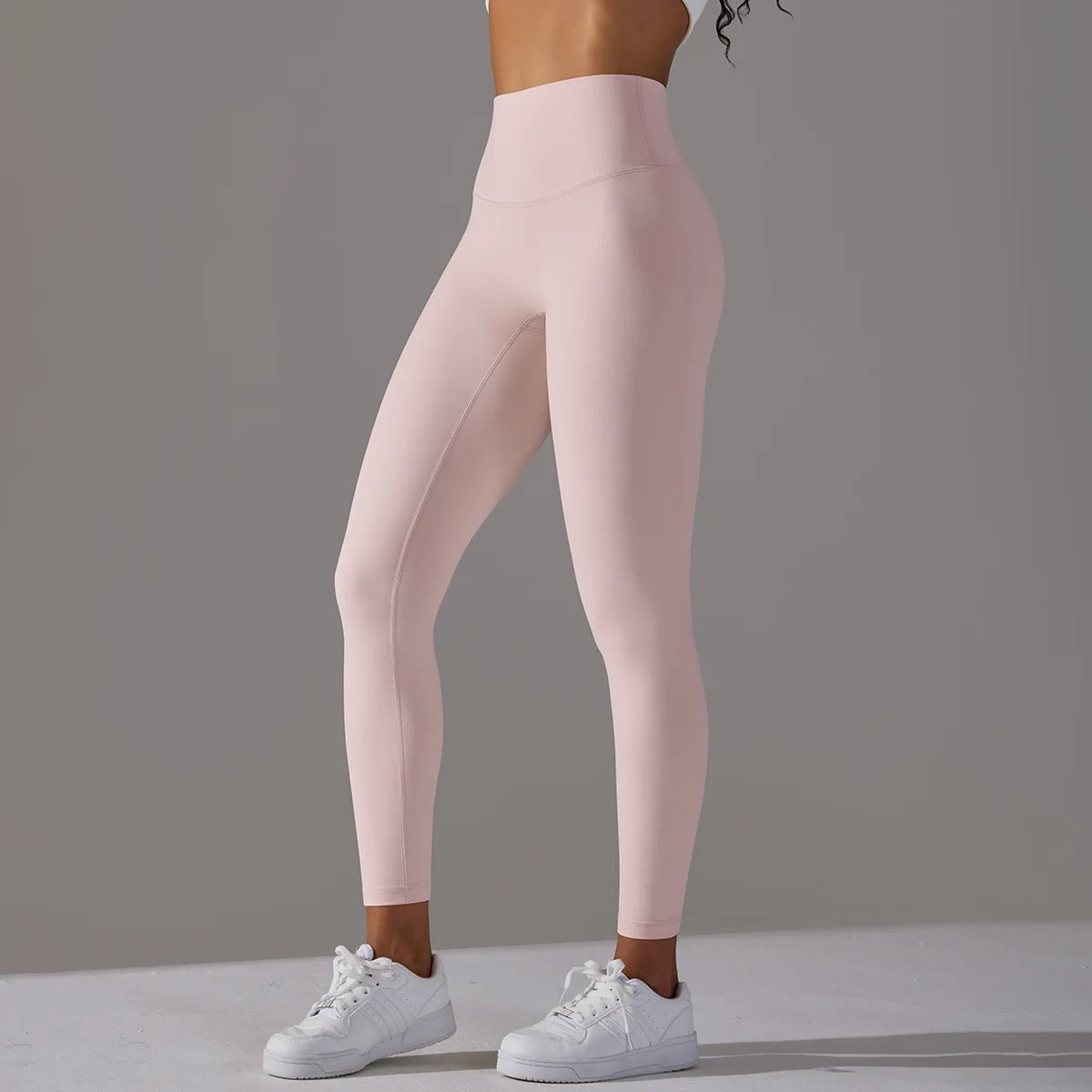 Mood-Boosting Light Green High Waist Leggings | Squat-Proof & Ultra Soft Yoga Pants