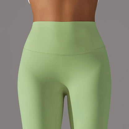 Mood-Boosting Light Green High Waist Leggings | Squat-Proof & Ultra Soft Yoga Pants