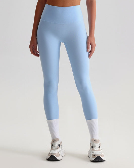 Light blue sculpting leggings