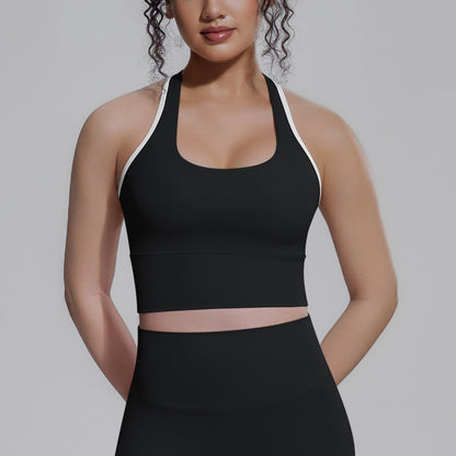 Pilates sports bra top black