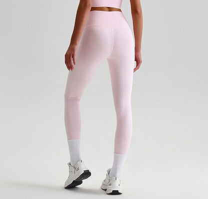 Pink high rise leggings