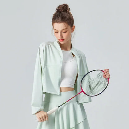 2024 UV Protective Tennis Jacket with UPF 50+ for Women