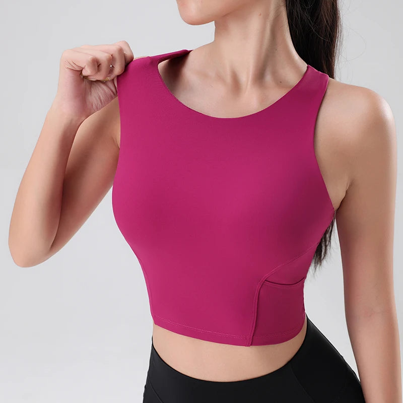 Women's High-Performance Racerback Crop Top