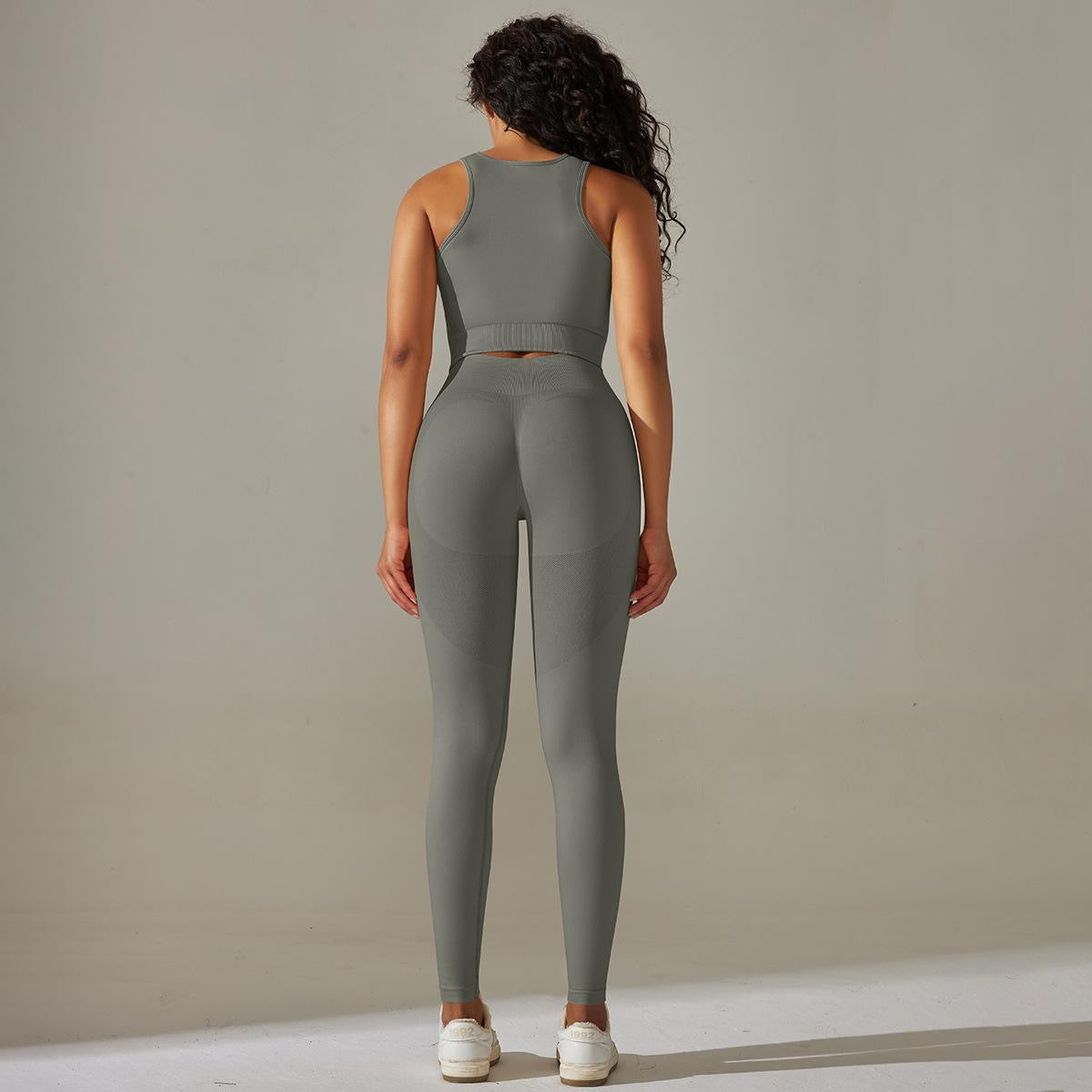 Seamless activewear two piece set