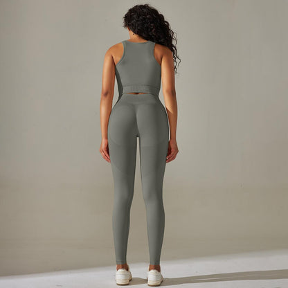 Seamless activewear two piece set