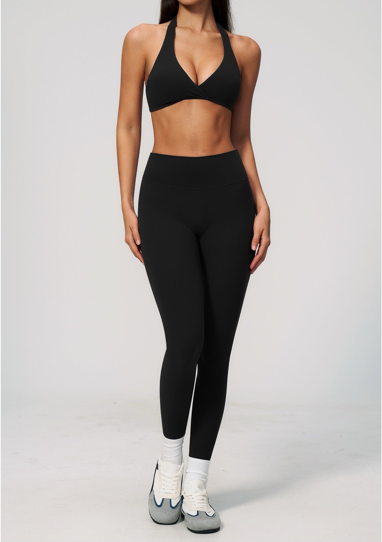 Seamless front workout leggings