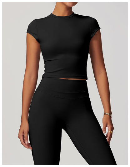 Tummy control crop top for workouts