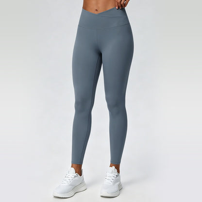 V cross waist high rise leggings