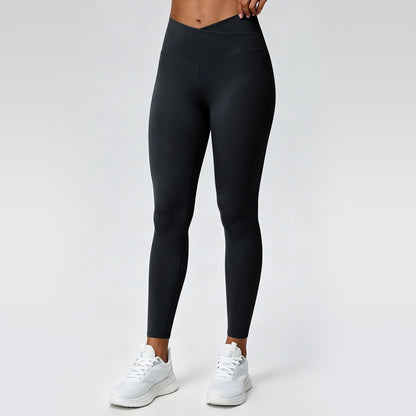 V waistband black leggings