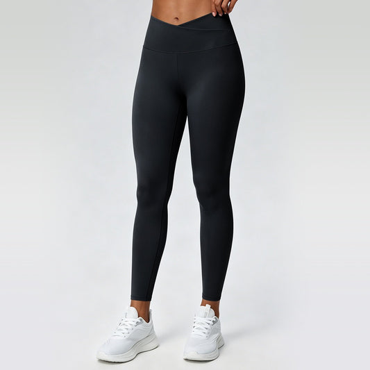 V waistband black leggings