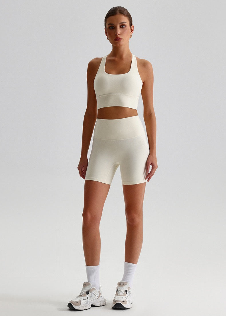 White sports bra for everyday layering