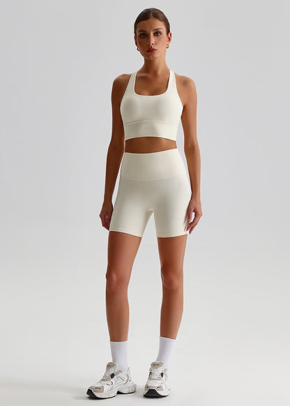 White sports bra for everyday layering