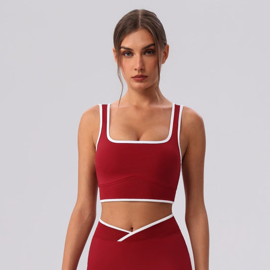 Wine Red sports bra