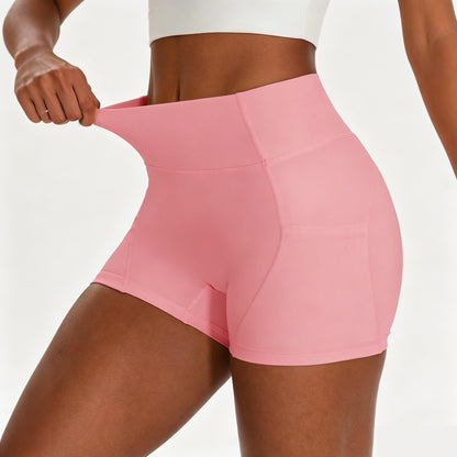 Women workout shorts pink