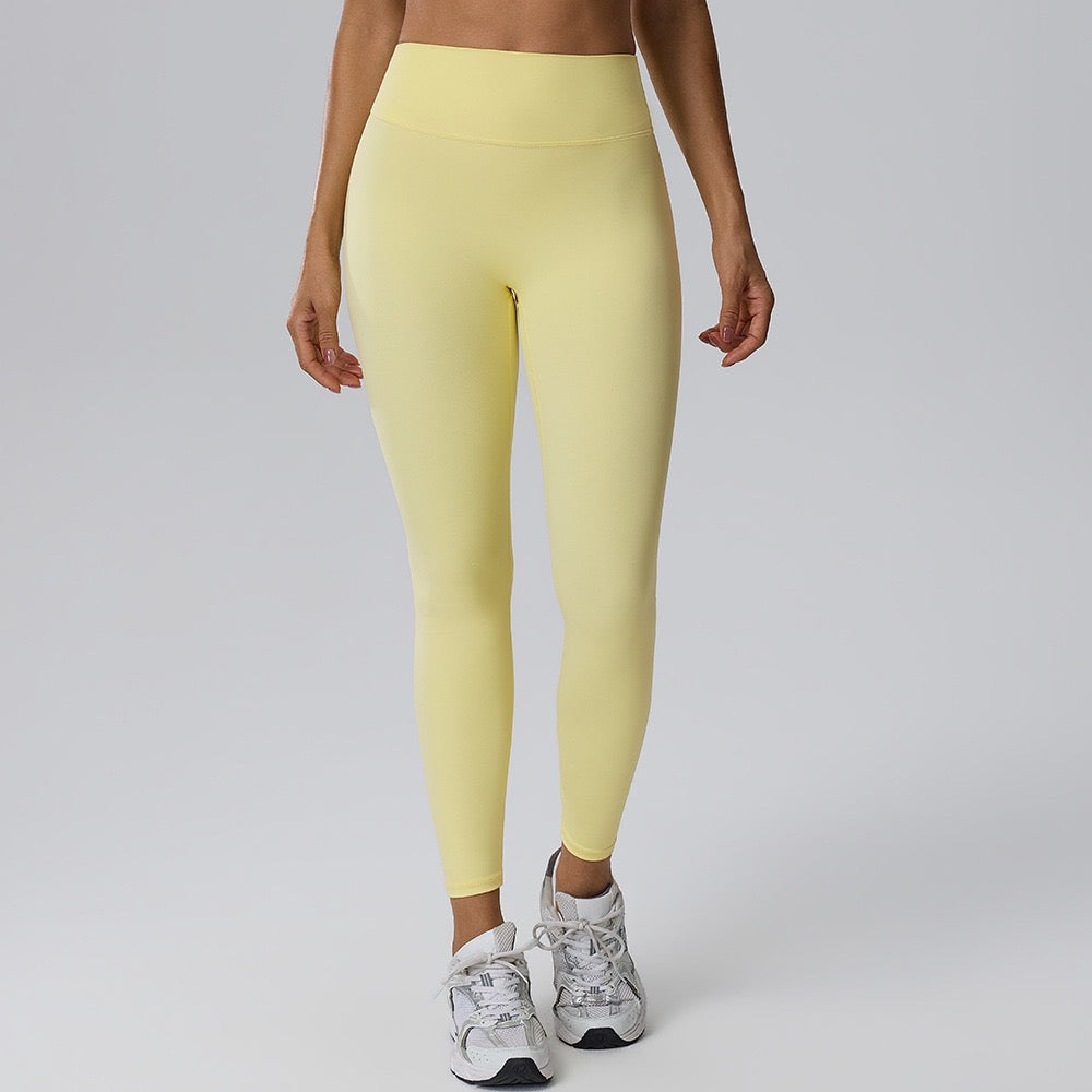Yellow High Waisted Sculpting Leggings